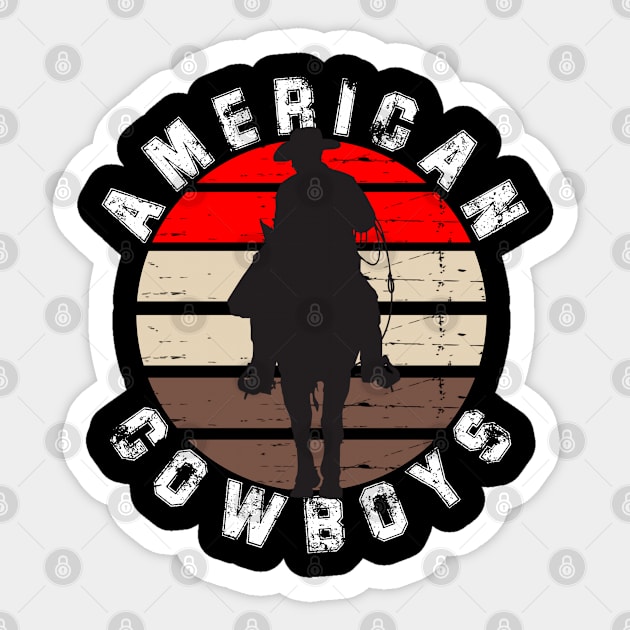 american cowboys Sticker by  Memosh Everything 